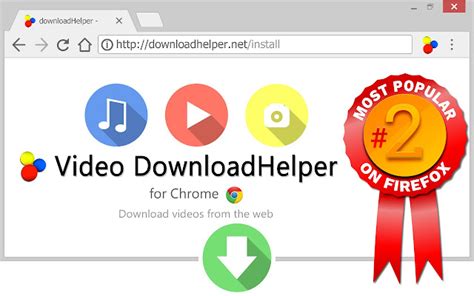 DownloadHelper the easy way to Web videos. . Chrome video downloadhelper